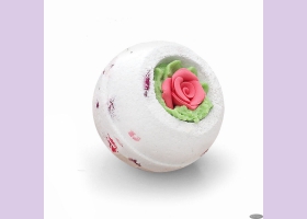 Десерт-шарик  для ванн комбинированный РОЗОВЫЙ САД, 140гр